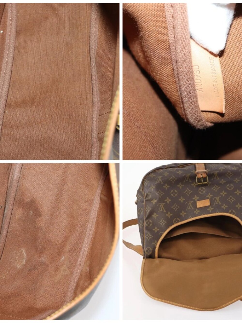LOUIS VUITTON Monogram Saumur 35 Shoulder Bag M42254 LV Auth bs33561 - Picture 15 of 16